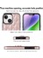 Iphone 14 Telefon Kasası Pu Deri+Tpu Baskılı Rhombus Izgara Desen Yüzük Tutucu Kickstand Telefon Kapak Çizgi Altın (Yurt Dışından) 3