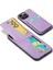 Iphone 14 Pro Fone Cover Crazy Horse Dokusu Kickstand Pu Deri+Tpu Kılıfı Kart Yuvası Ile (Yurt Dışından) 3