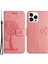 Iphone 14 Pro Telefon Kılıfı Için 6.1 Inç Anti-Güz Pu Deri Kabuk Baskılı Baykuş Ağacı Desen Cüzdan Stand Özellik Kabuğu Bilek Kayış Pembe (Yurt Dışından) 1