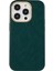 Iphone 14 Pro Pu Deri+Pc Cep Telefonu Için Metal Lens Yüzük Çerçeve Yeşili ile Iş Telefon Kılıfı (Yurt Dışından) 1