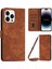 Iphone 14 Pro 14 Için Pu Deri Deri Deri Topluk Koruyucu Kapak Hatları Baskılı Cüzdan Stand Folio Telefon Korsa (Yurt Dışından) 1