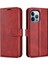 Iphone 14 Pro Telefon Kılıfı Için 6.1 Inç Anti-Güz Dokulu Pu Deri Manyetik Kapanış Telefon Koruyucusu Cüzdan Stand-Kırmızısı (Yurt Dışından) 1