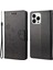 Iphone 14 Pro Telefon Kılıfı 6.1 Inç Önleme Önleme Önleyici Çiçek Kelebekleri Deri Mobil Cüzdan Standı Kapak-Black (Yurt Dışından) 1