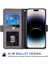Iphone 14 Pro Telefon Kasası Hücre Kot Pantolon Dokusu Pu Deri Cüzdan Stant Kapağı Dönen Kart Yuvası-Gri (Yurt Dışından) 2