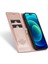 Iphone 14 Pro 6.1 Inç Pu Deri Telefon Kılıfı Güçlü Manyetik Kapatma Cüzdan Stand Telefon Kapak-Pembe (Yurt Dışından) 2