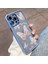 Iphone 14 Pro Glittery Powder Decor Shell Platinum Kelebek Cam+Tpu Kasa Telefon Kapak Blue (Yurt Dışından) 1