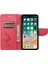 Iphone 14 Pro Telefon Kılıf Hücre Çantası 6.1 Inç Büyük Kelebekler Çiçek Deseni Desresit Stand Cüzdan Flip Manyetik Telefon Kapak-Kırmızı (Yurt Dışından) 2
