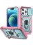 Iphone 14 Pro Telefon Kılıfı 6.1 Inç Aşınmaya Dayanıklı Pc+Tpu Sürgülü Kamera Lens Kapak Tasarım Kickstand/card Slot-Green/pink ile Şok Önleme Kılıfı (Yurt Dışından) 1