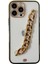 Iphone 14 Pro Telefon Kılıfı Için Tpu Koruyucu Kılıf Çift Renkli Elektraplatma El Zinciri Black ile Çizgiye Karşı Çizgiye Karşı Kapak (Yurt Dışından) 1