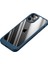 Iphone 14 Pro Için Yumuşak 6.1 Inç Clear Pc+Yumuşak Tpu Çizgiye Döküm Anti-Kılavuzu Kapak Telefon Geri Kılıf Mavisi (Yurt Dışından) 1