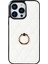 Iphone 14 Pro 14 Pro Telefon Kılıf Tutucu Için Kickstand Pu Deri Kaplamalı Tpu Rhombus Izgara Deseni Baskılı Anti-Çizelge Geri Kapak-Beyaz (Yurt Dışından) 2
