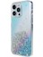 Iphone 14 Pro Glittery Decor Tasarım Koruyucu Kılıf Pc+Tpu Kıçılama Anti-Cract Cover-Blue (Yurt Dışından) 3