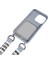 Iphone 14 Pro Drop Anti-Drop Sıvı Silikon Telefon Kapağı Kart Yuvası Strap-Grey (Yurt Dışından) 3
