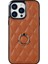 Iphone 14 Pro 14 Pro Telefon Kılıf Tutucu Için Kickstand Pu Deri Kaplamalı Tpu Rhombus Izgara Deseni Baskılı Anti-Çizelge Geri Kapak Kahverengi (Yurt Dışından) 2