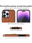 Iphone 14 Pro 14 Pro Telefon Kılıf Tutucu Için Kickstand Pu Deri Kaplamalı Tpu Rhombus Izgara Deseni Baskılı Anti-Çizelge Geri Kapak Kahverengi (Yurt Dışından) 3