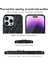 Iphone 14 Pro 14 Pro Phone Case Halka Tutucu Kickstand Pu Deri Kaplamalı Tpu Rhombus Izgara Deseni Baskılı Anti-Çizelge Arka Kapak Black (Yurt Dışından) 3