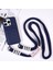 Iphone 14 Pro Drop Anti-Drop Sıvı Silikon Telefon Kapağı Kart Yuvası Strap-Dark Mavi (Yurt Dışından) 2