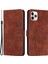 Iphone 14 Pro Telefon Kılıfı Için 6.1 Inç Cilt Touch Hissed Heart By Baskı Pu Deri Stand Cüzdan Kapağı Strap-Brown (Yurt Dışından) 1