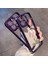 Iphone 14 Pro Fone Case Için Işıltılı Toz Dekor Lale Desen Telefon Kapağı Cam+Tpu Kabuk-Mor (Yurt Dışından) 2
