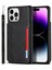 Iphone 14 Pro 14 Pro Telefon Kılıfı Anti Dütle Pu Deri Kaplamalı Tpu Manyetik Snap Düğmesi Cüzdan Telefon Kapağı Kickstand Telefon Kabuk-Black (Yurt Dışından) 1