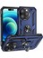 Iphone 14 Pro Telefon Kılıfı Için 6.1 Inç Yumuşak Tpu+Sert Pc Şok Geçirmez Kickstand Kapak Araba Montajı Metal Sac Mavisi (Yurt Dışından) 1