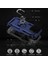 Iphone 14 Pro Telefon Kılıfı Için 6.1 Inç Yumuşak Tpu+Sert Pc Şok Geçirmez Kickstand Kapak Araba Montajı Metal Sac Mavisi (Yurt Dışından) 4