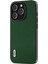 Iphone 14 Pro Koruyucu Kabuk Litchi Doku Dergi Deri+Pc+Tpu Telefon Kılıf Yeşil (Yurt Dışından) 2