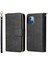 Iphone 14 Telefon Kasası Pu Deri Manyetik Kapatma Çanta Fermuarı Cep Kılıfı Stand 9 Kart Tutucu Yuvaları Strap-Black ile Cüzdan Telefon Kapağı (Yurt Dışından) 1