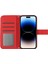 Iphone 14 Pro Telefon Kılıfı Için Baskılı Ayçiçeği HT04 Stand Cüzdan Cilt Touch Pu Deri Deri Iç Tpu Kapak Omuz Kayışı Kırmızısı (Yurt Dışından) 4