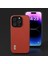 Iphone 14 Pro-Drop Anti Drop Ince Kılıf Dokulu Pu Deri+Yumuşak Tpu Telefon Kapak-Kırmızı (Yurt Dışından) 4