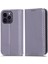 Iphone 14 Pro 14 Pro Telefon Kılıfı Için Izgara Doku Pu Deri Stand Kılıfı Manyetik Otomatik Ahmed Folio Flip Cep Telefon Cüzdan Kapak Işık Mor (Yurt Dışından) 1