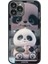 Iphone 14 Pro Flo Telefon Vaka Deseni Için Baskı Süt Tea Panda Temperli Cam+Tpu Lens Film-Black (Yurt Dışından) 1