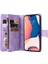 Iphone 14 Pro Telefon Kılıfı 6.1 Inç Anti-Fall Cilt Touch Stripes Baskılı Deri Kapak Kartı Yuvaları Fermuar Cep-Doğru ile Flip Cüzdan Koruyucu Kılıf (Yurt Dışından) 2