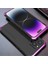 Iphone 14 Pro Telefon Kılıf Eleman Kutusu Metal Çerçeve 3 Parçalı Tasarım Anti-Drop Sert Pc Arka Kapak Koruyucu-Black/mor (Yurt Dışından) 1