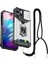 Iphone 14 Pro Fone Case 6.1 Inç Slide Camera Cover Card Yuvası Telefon Kabuğu Sabit Pc+Tpu Kickstand Strap-Silver ile (Yurt Dışından) 1