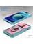 Iphone 14 Pro Telefon Kılıfı 6.1 Inç Aşınmaya Dayanıklı Pc+Tpu Sürgülü Kamera Lens Kickstand/card Slot-Pink/yeşil ile Şok Önleme Kılıfı (Yurt Dışından) 2