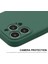 Iphone 14 Pro Fone Case Için Sıvı Silikon Anti-Fingerprint Hassas Kesim Düz Kenar Cep Telefonu Kapak-Dark Yeşil (Yurt Dışından) 4