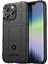 Iphone 14 Pro Telefon Kılıfı Için 6.1 Inç Sağlam Grid Slip Slip Kalınlaştırılmamış Tpu Arka Kapak Protector-Black (Yurt Dışından) 1