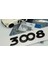 Peugeot 3008 Ön Kaput ve Bagaj 3m 3D Abs Parlak Siyah Yazı Logo 4
