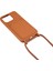 Iphone 14 Pro Fone Case Için Sıvı Silikon Kapak Kart Yuvası Strap-Brown (Yurt Dışından) 2