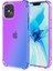 Iphone 14 Pro Telefon Kılıfı Için 6.1 Inç Gradyan Tasarım Damla Dayanıklı Tpu Yumuşak Kenarlı Takviyeli Köşeler Cep Telefonu Kapak Morası/mavi (Yurt Dışından) 1
