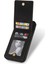 Iphone 14 Pro 14 Için Dikey Kart Tutucu Kickstand Telefon Kapağı 6.1 Inç Rfıd Engelleme Pu Deri+Tpu Telefon Kılıfı Black (Yurt Dışından) 2