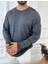 Yırtık Detaylı Lazer Kesim Triko Tişört Sweatshirt 3