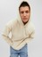 Jack & Jones Jorsilverlake Fleece Hood Erkek Bej Sweatshirt 12242470-Beige 5