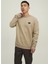 Jack & Jones Bisiklet Yaka Bej Erkek Sweatshirt 12225139 1