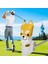 Su Geçirmez Golf Blade Atıcı Başörtüsü Nakış Kulübü Başkanı Kapak Kaymaz Sarı (Yurt Dışından) 3