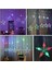 Yıldız LED Perde Işıkları, LED Top Dize Işıklar, 12 Led, Perde Işıkları, 8 Mod, Noel Ev Dekorasyonu, Yatak Odası, (Çok Renkli Fiş) (Yurt Dışından) 5