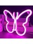 Kelebek Neon Işık Burcu - Duvar Dekoru Için Pembe LED Neon Burcu, Yatak Odası, Çocuk Odası, Oturma Odası, Bar, Parti, Noel, Düğün Için USB Veya Pille Çalışan (Yurt Dışından) 1