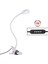 LED Masa Lambası Kelepçesi Okuma Masası Yatağı, Adaptör Parlaklık Ayarı ile Ofis ve Ev Için Göz Bakımı 360° Esnek (Yurt Dışından) 1