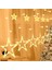 Noel Peri Işıkları Yıldızlar 138 LED 8 Mod Işık Perdesi Iç Mekan/dış Mekan IP65 Su Geçirmez Noel Aydınlatma Yıldız Perdesi (Sıcak Beyaz) (Yurt Dışından) 1